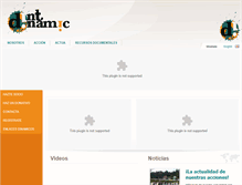 Tablet Screenshot of dinamicinternacional.org